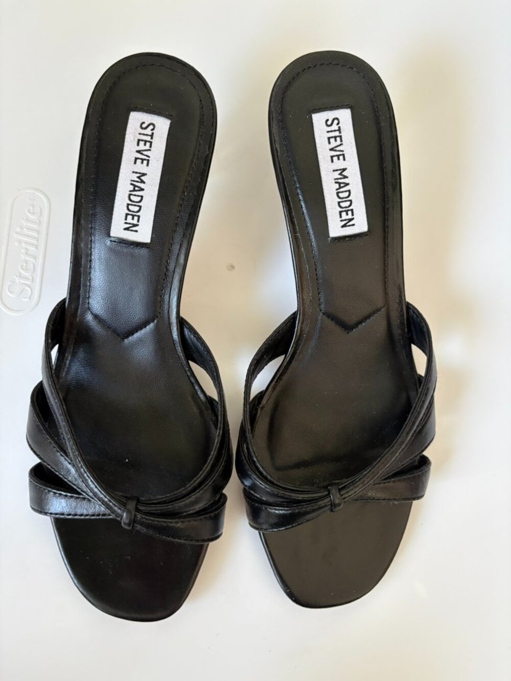 Steve Madden Black Cary Sandal - Picture 2 of 6